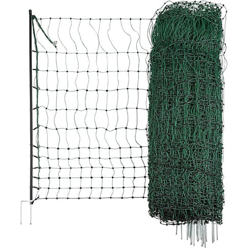Electrifiable sheep netting(c/w 14 plastic posts)90cmx50mt
